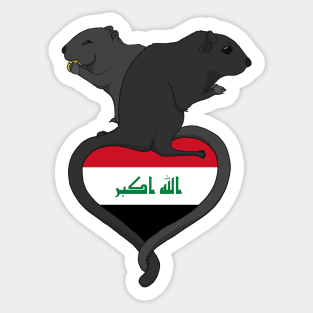 Gerbil Iraq (Dark) Sticker